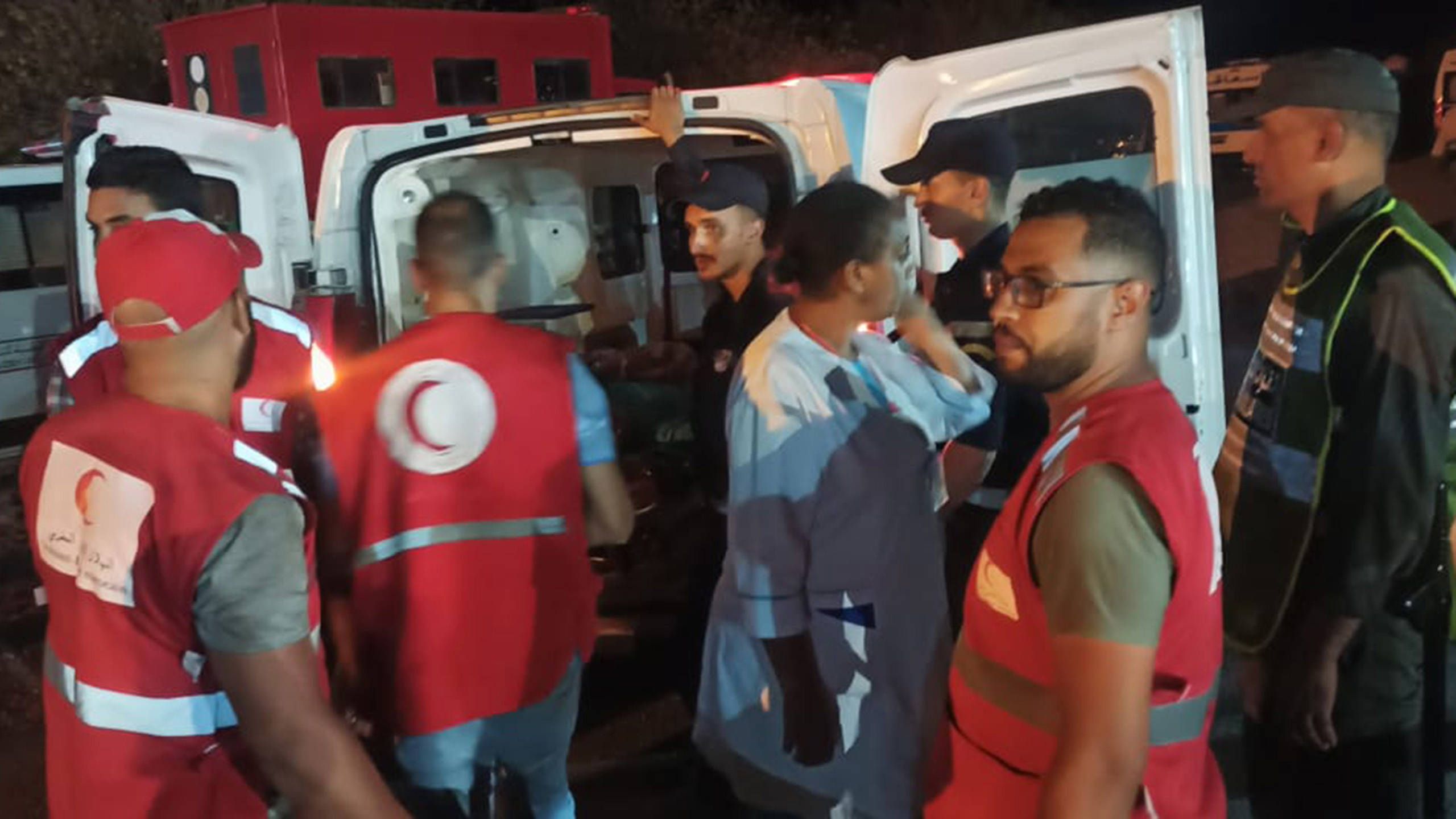 Moroccan Red Crescent teams were the first on the ground to provide urgent assistance to those affected by the September 8 earthquake. Photo IFRC