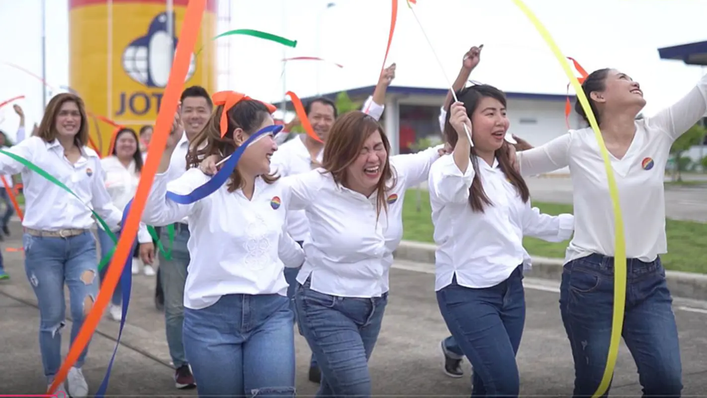 Joyful employees at Jotun Philippines encouraged to bring their true self to work every day